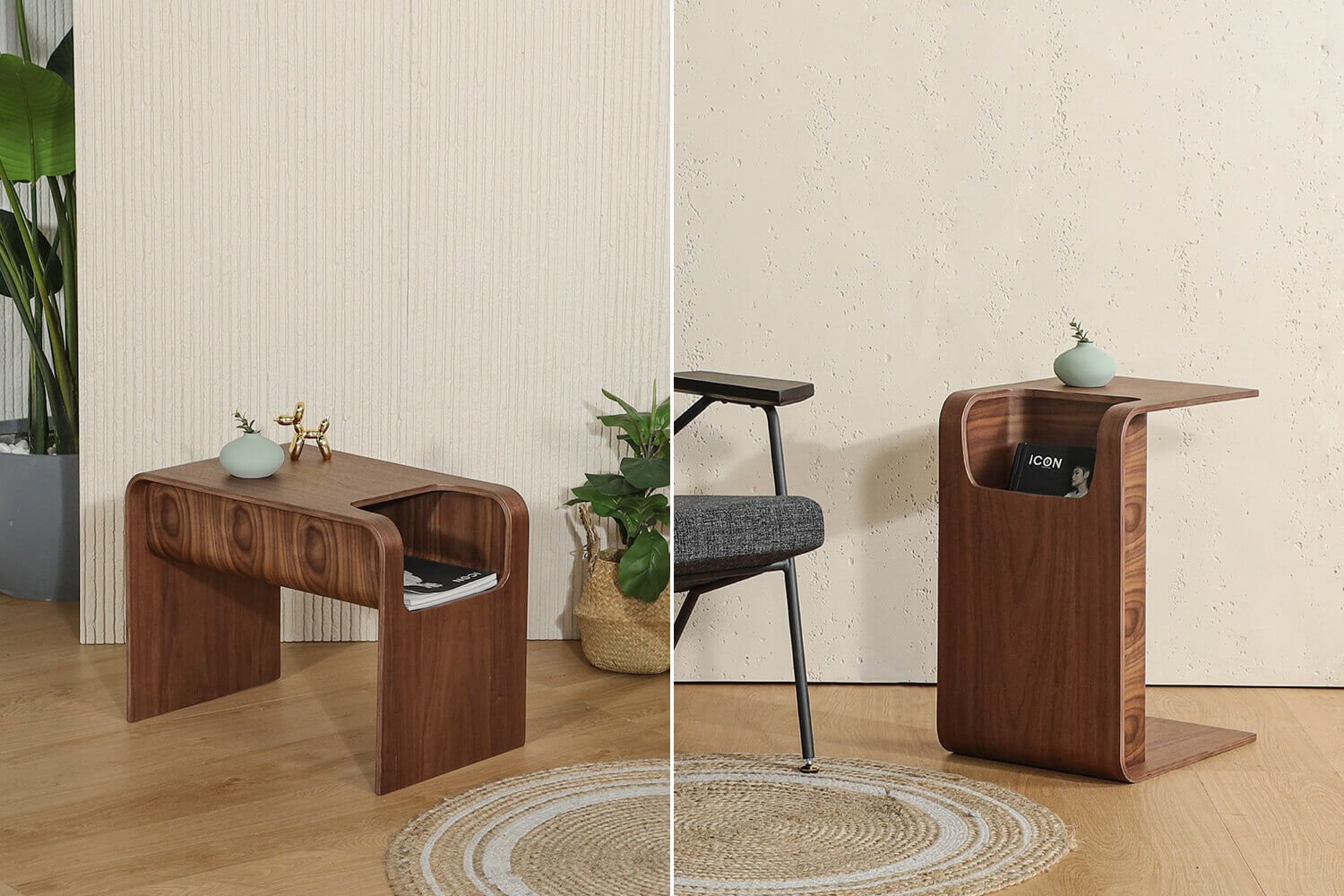Delilah Coffee Table (Walnut Color) - Comfort Design Furniture