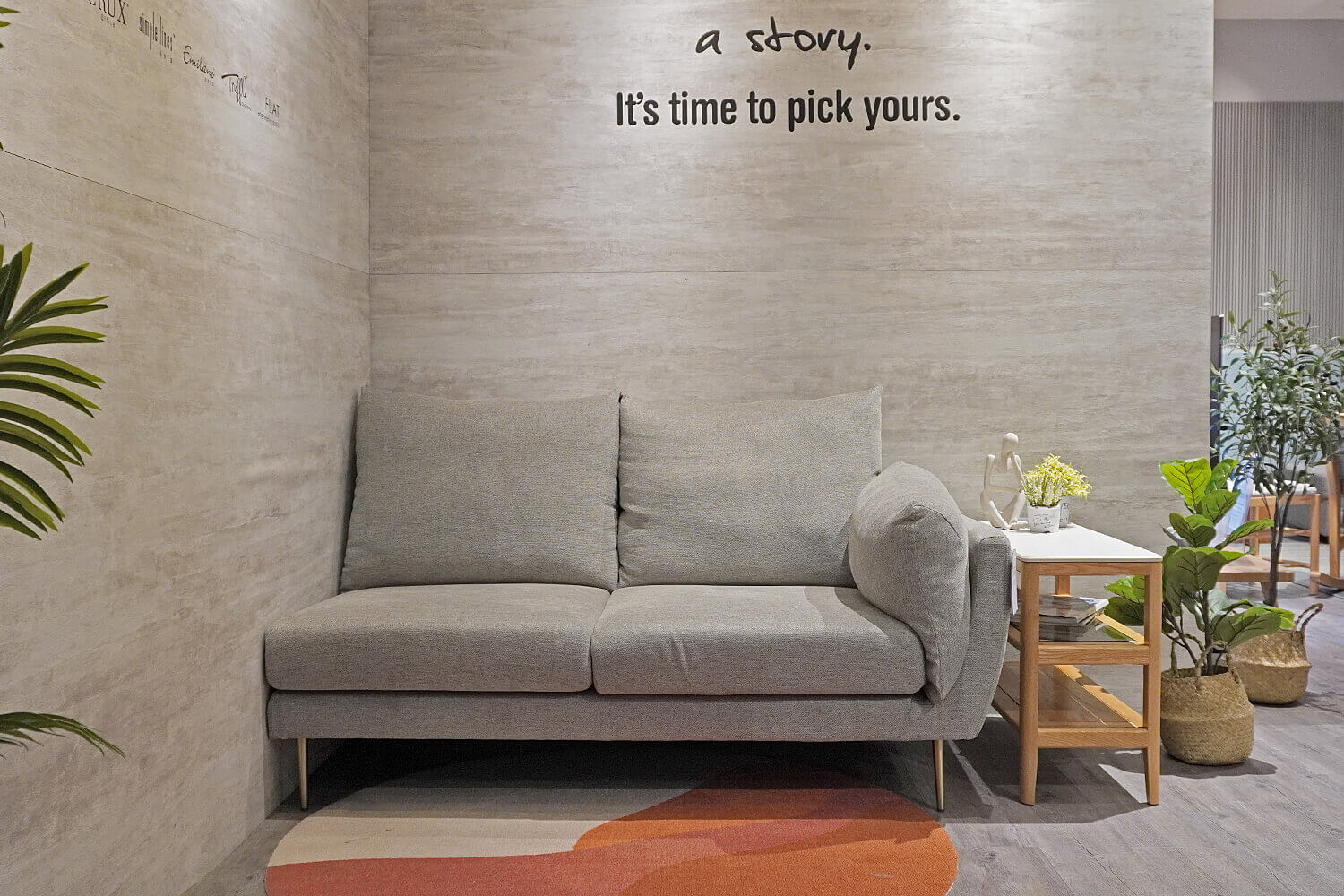 Ginette 2-Seater Sofa with One Arm - Comfort Design Furniture