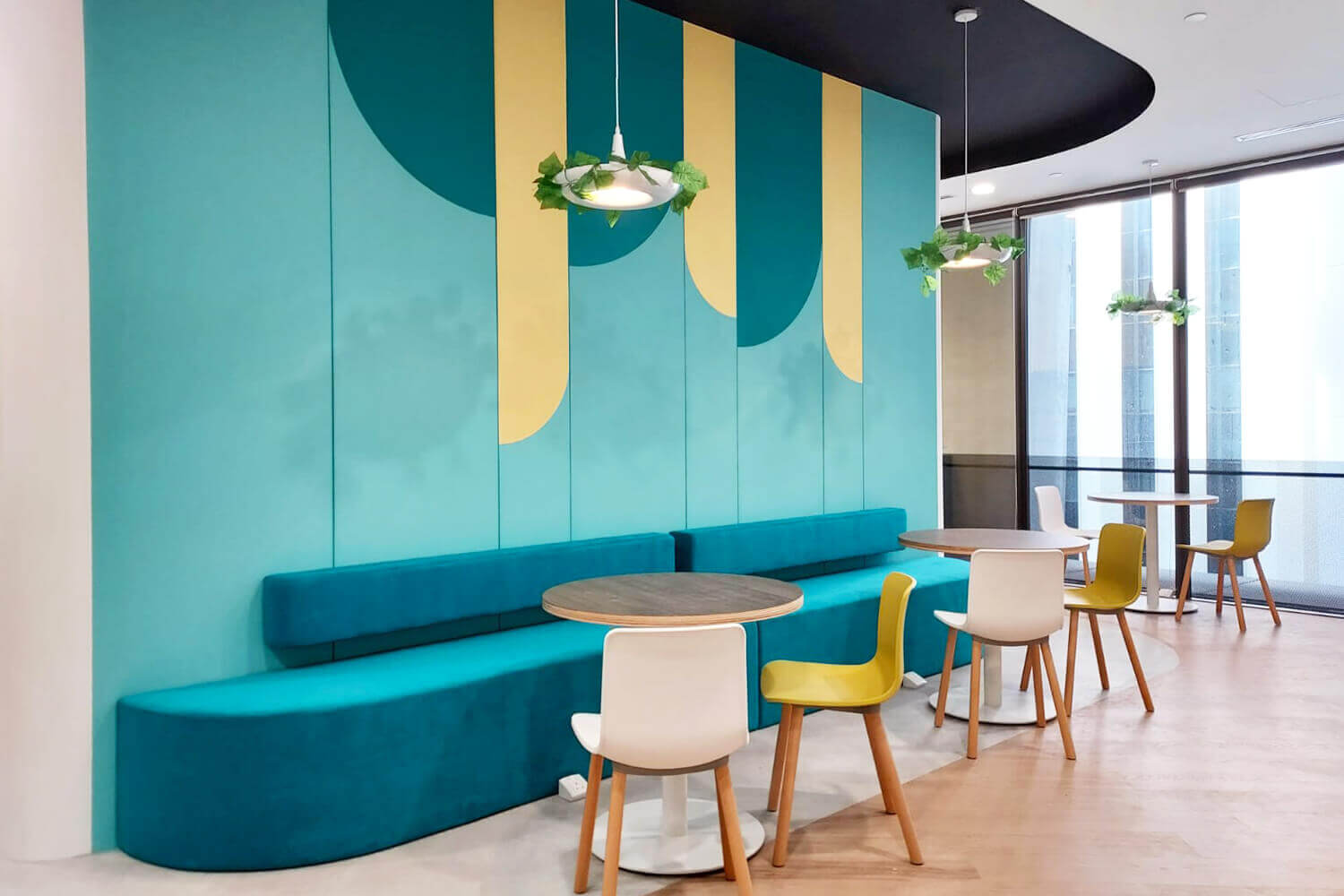 Office: Tokio Marine Pantry Colour Branding - Comfort Design Furniture