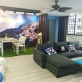 Apartment - Eunos | Products Seen: [Synthetic Grass Carpet, Dayboro Outdoor Dining Table – Rectangle, Maldives Outdoor Armchair & Plant – Clover Tree]