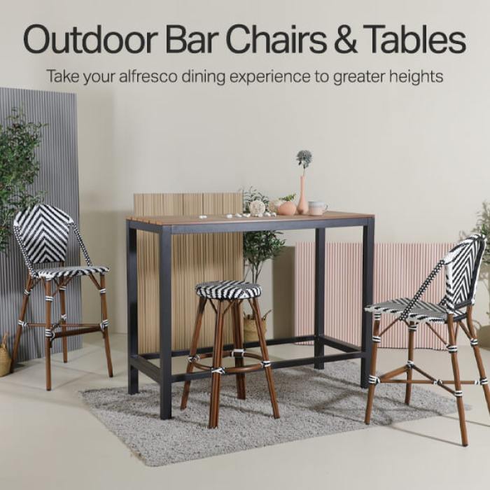Outdoor Bar Chairs & Tables