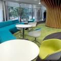Ministry of Environment & Water Resources - Scotts Road | Product Seen: [Customised Laminated Tabletop With ABS Edging + Traxtor Round Table Base & Blot 4Prong - Half Upholstery]