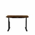 Light Walnut Butcher Top + Black Base