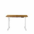 Brown Oak Butcher Top + White Base