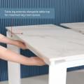 To extend table: (1) Pull leg outwards towards self