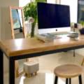 Kai Kai N.E.C Contents | Product Seen: <br />
[Gaper Standing Mirror, Toyo Barstool – Wood + Epoxy & Decker Bar Table – Customisable]