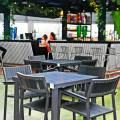 Eclipse Bar & Restaurant, Myanmar Plaza - Yangon, Myanmar | Product Seen: [Warner Outdoor Armchair & Hiro Outdoor Dining Table – Square]