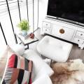 Apartment by Poetus Designs | Product Seen: [Eames Lounge Set (replica), Carrie Side Table & Cushion – Kite Orange/Brown]