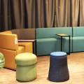 [Rio Trapezium Arm Sofa (Modular), Rio Rhombus Arm Sofa (Modular), Rio Parallelogram Arm-less Sofa (Modular), Mushroom Stool, Funnel Stool, Carrie Side Table]