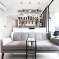 The Amore Condo - Edgedale Plains | Product Seen: [Jeslyn Chair, Pipe Dining Table – W1580, Pipe Dining Bench – W1350 & Carrie Side Table]