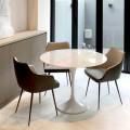 West Coast Garden | Product Seen: [Tuscany Armchair & Tulip Dining Table-Round Marble (replica) – Dia1000]