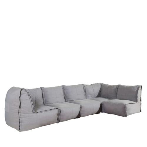Bulge 4 Seater L-Shaped Modular Sofa