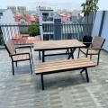Landed Home - Jalan Waringin | Product Seen: [Fossil Outdoor Bench – No Back, Fossil Outdoor Armchair & Fossil Outdoor Dining Table - W1400]