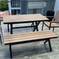 Landed Home - Jalan Waringin | Product Seen: [Fossil Outdoor Bench – No Back, Fossil Outdoor Armchair & Fossil Outdoor Dining Table - W1400]