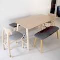 Simplicity Apartment - Choa Chu Kang | Product Seen: [Klara Dining Table – W1600, Klara Bench, Campri Side Chair & Barett Bench]