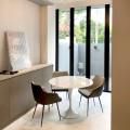 West Coast Garden | Product Seen: [Tuscany Armchair & Tulip Dining Table-Round Marble (replica) – Dia1000]