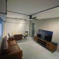 Yishun Ave 11 Residence | Product seen: [Bambri 3-Seater Sofa - Full Leather (Pure-Aniline) - Cat 18 & Xander TV Console - W2000]