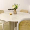 @lifeinfernwell | Product Seen: [Sintered x Ohio Dining Table - Dia1200 & Kloop Rattan Chair]
