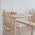 @ourwhitespace | Product Seen: [Kloop Rattan Chair, Berlin Rattan Bench & Zandy Dining Table – W1200]
