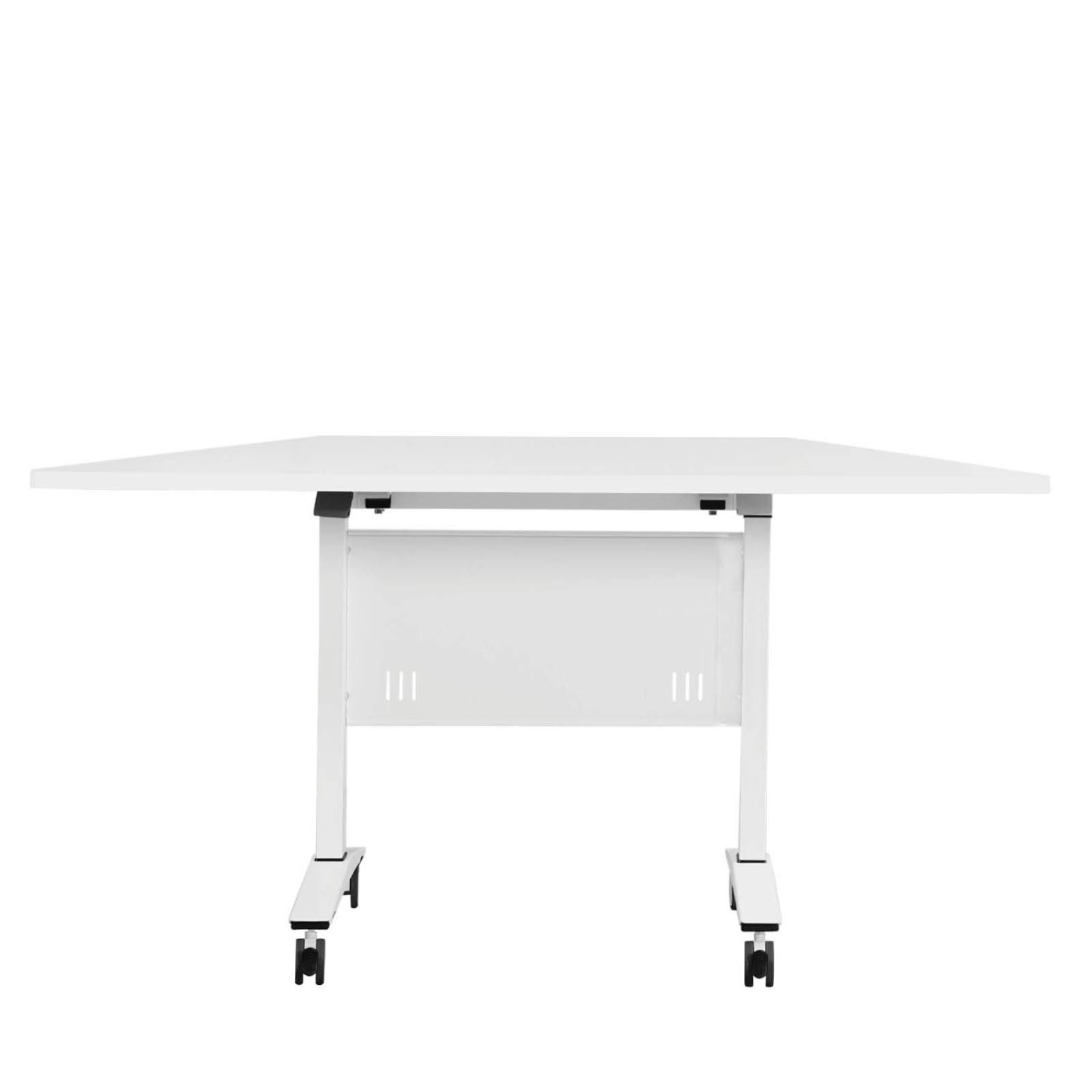 Amos Trapezium Folding Seminar Table w/ Modesty Panel - W1500/750