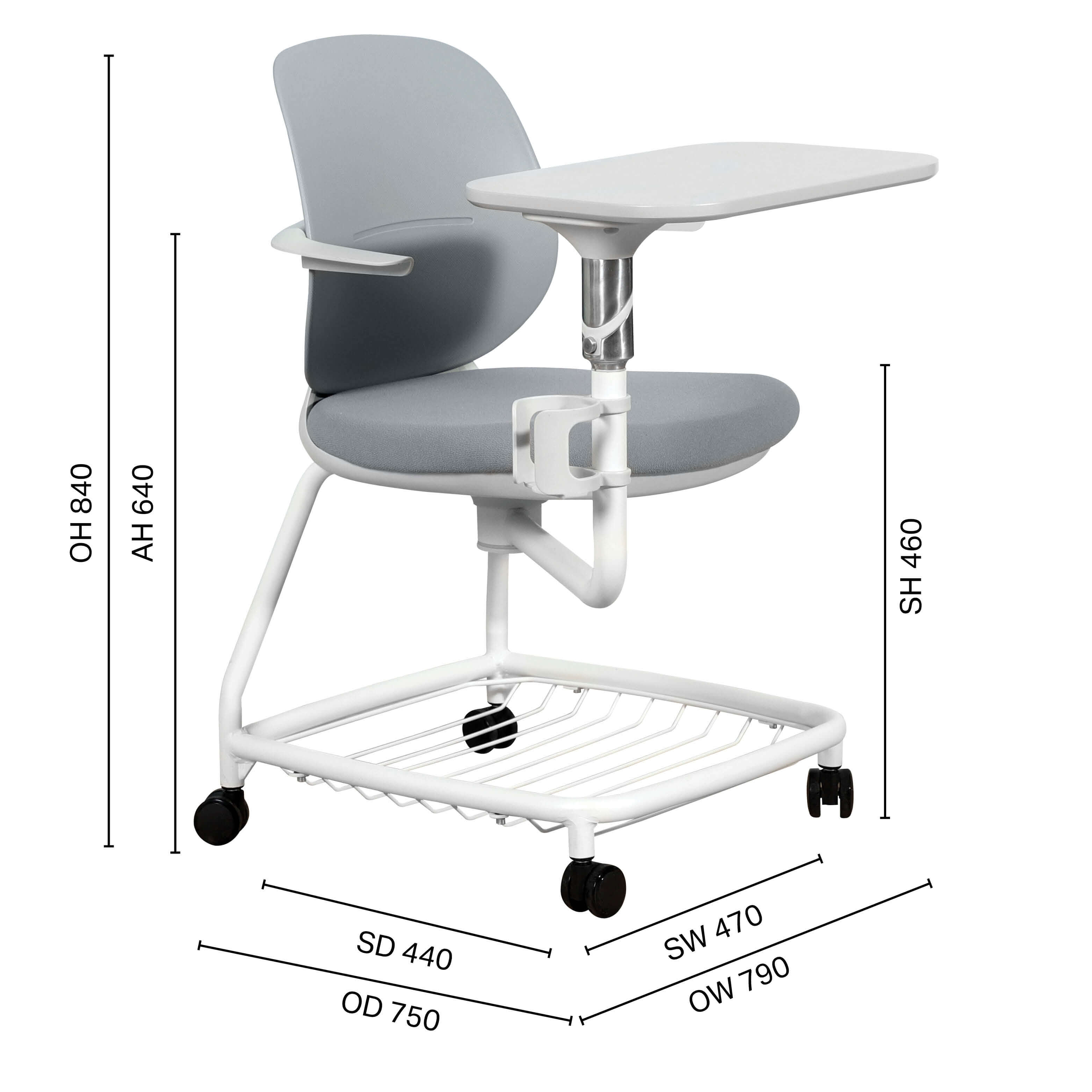 Alma Rack Chair w/ Tablet