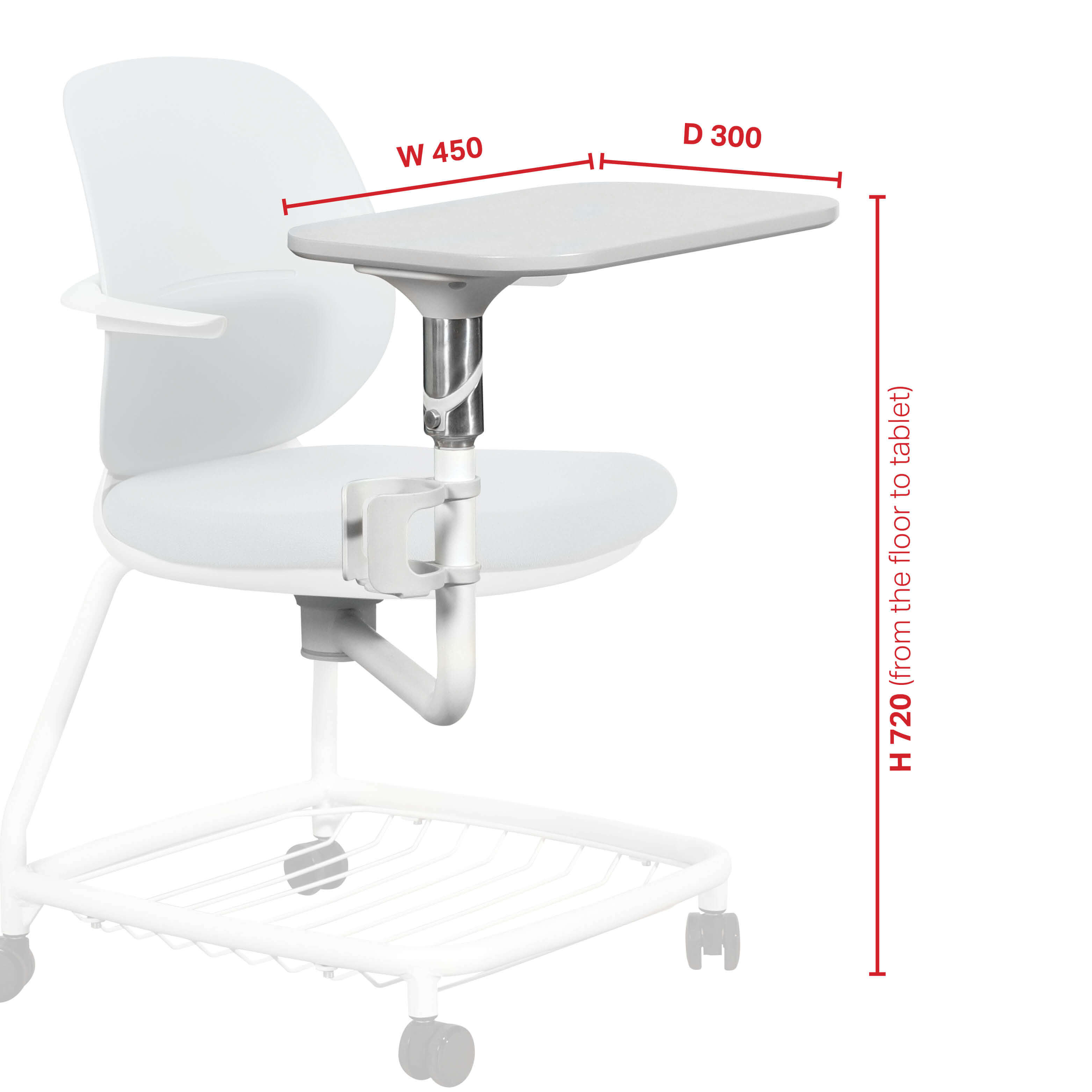Alma Rack Chair w/ Tablet