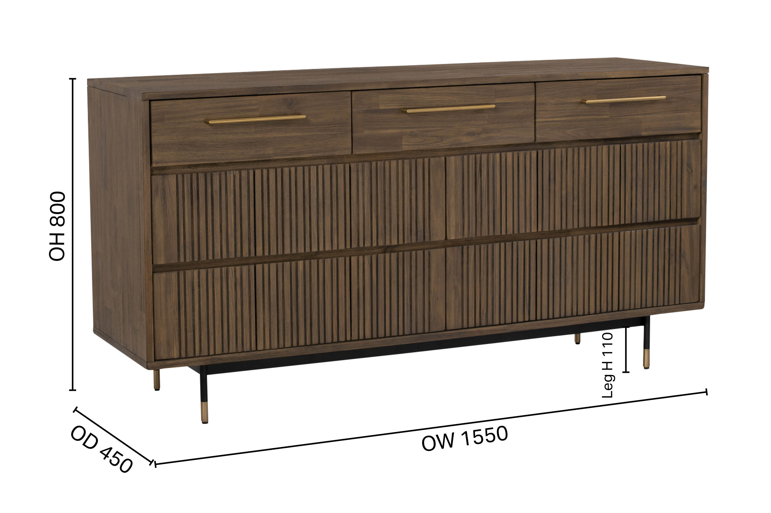 Brody Chest of Drawers - Short