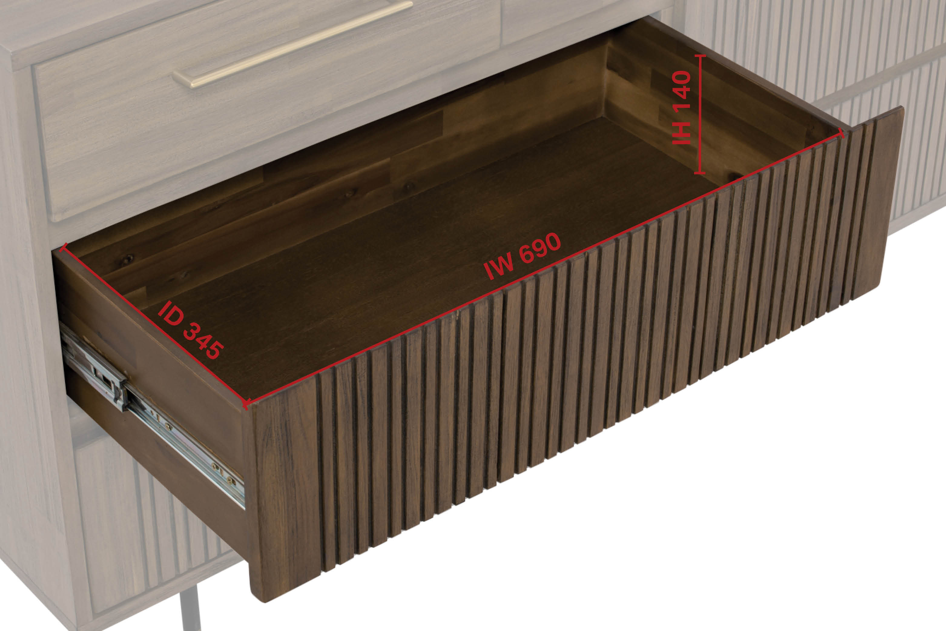 Brody Chest of Drawers - Short
