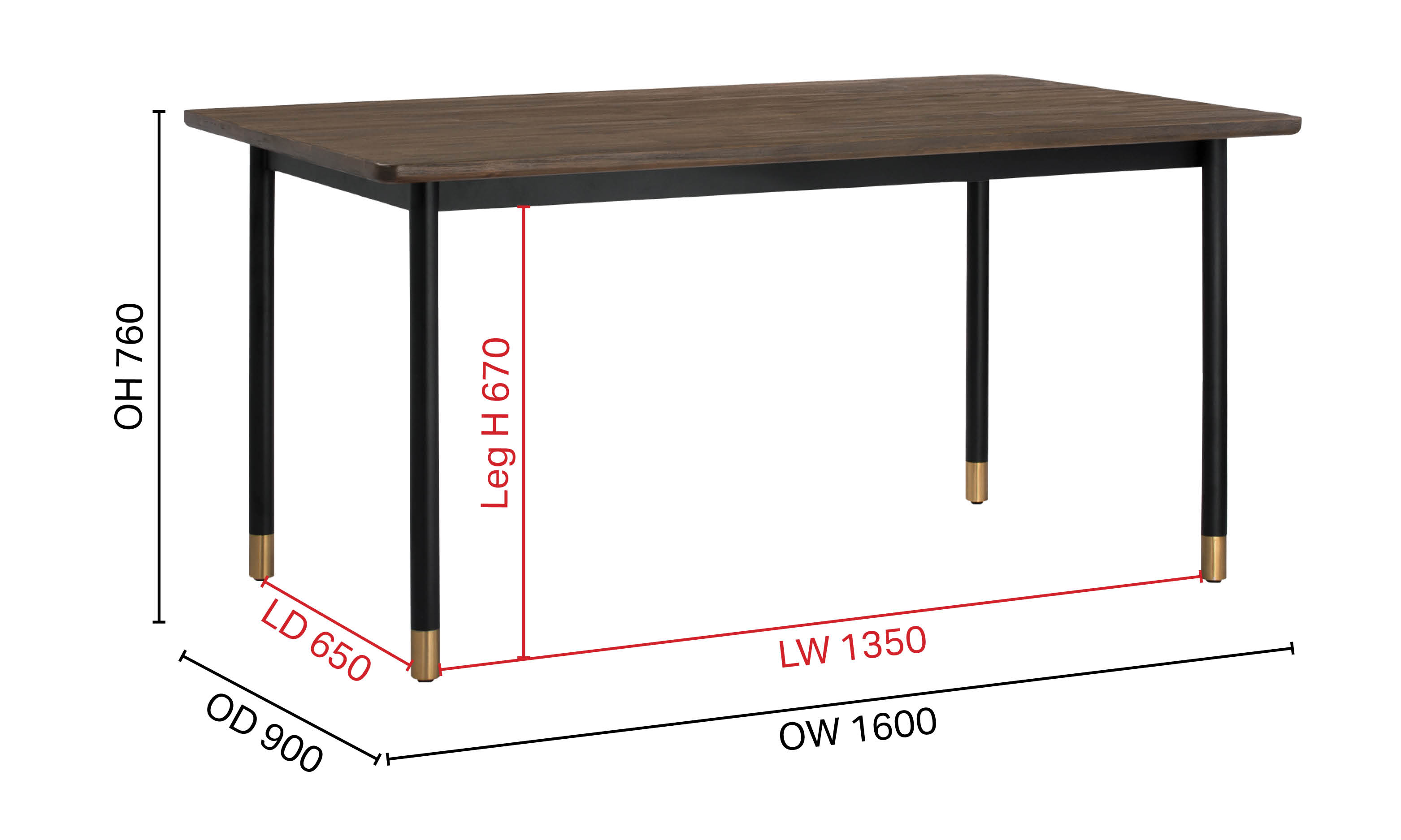 Brody Dining Table – W1600