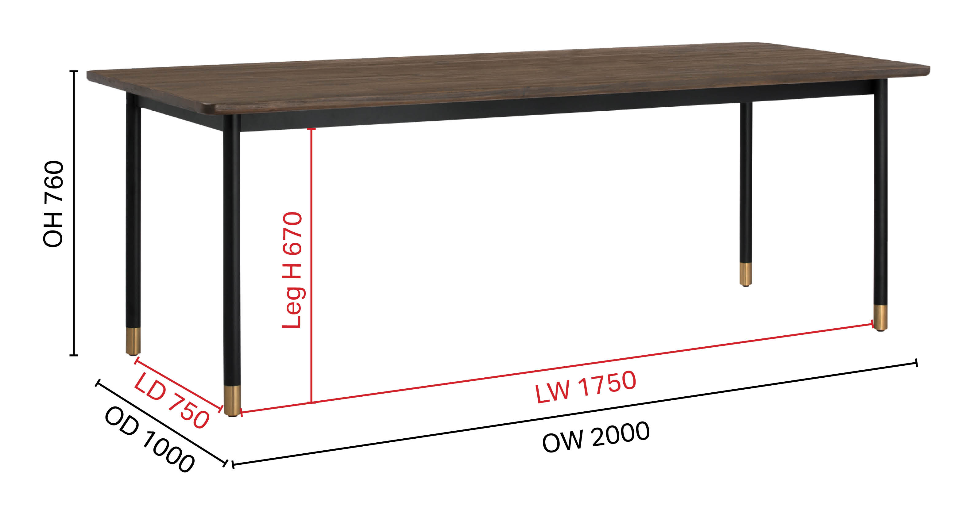 Brody Dining Table – W2000