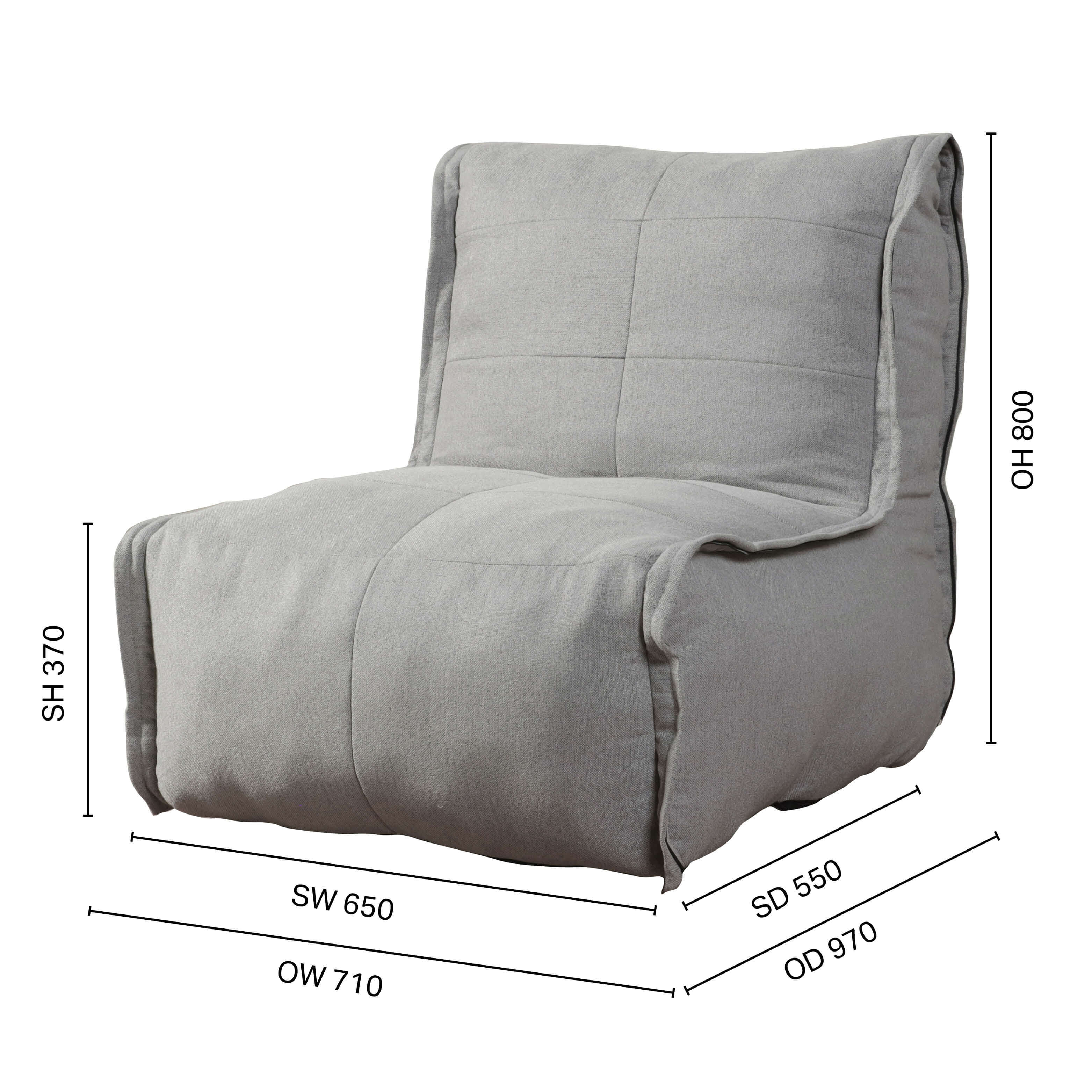 Bulge Armless 1 Seater Sofa