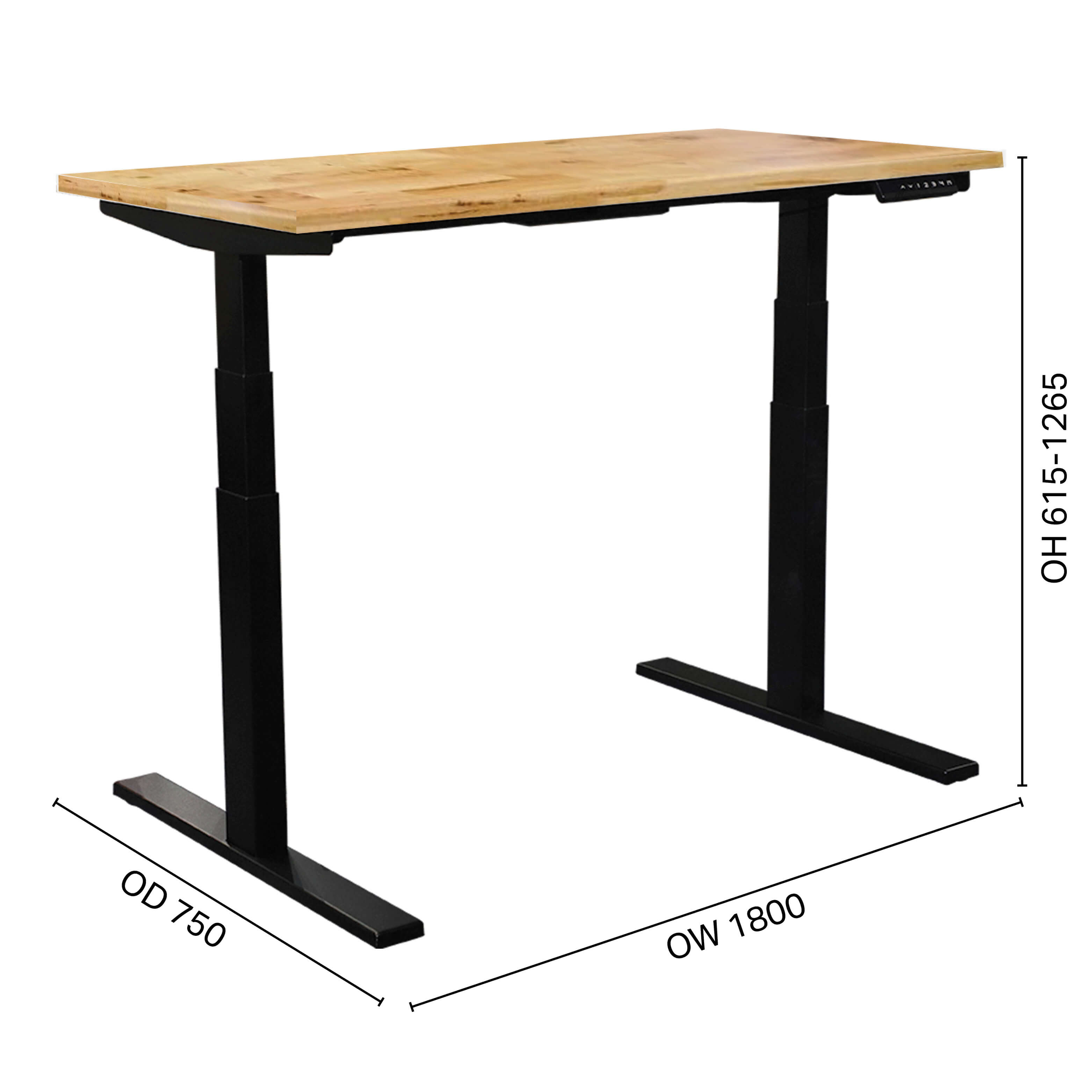 Butcher x Tito 1 Height Adjustable Table - W1800