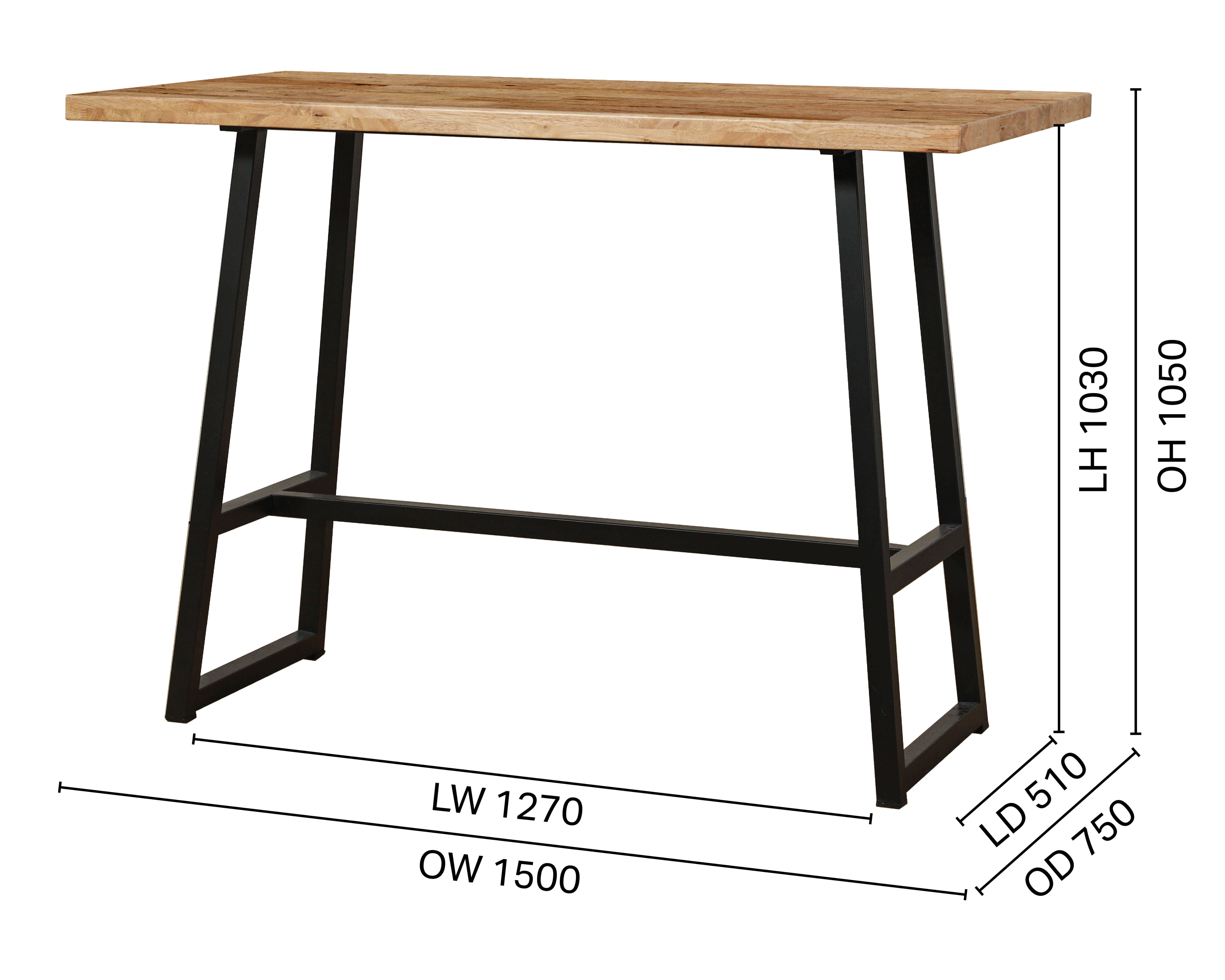Butcher x Anderson Bar Table – W1500