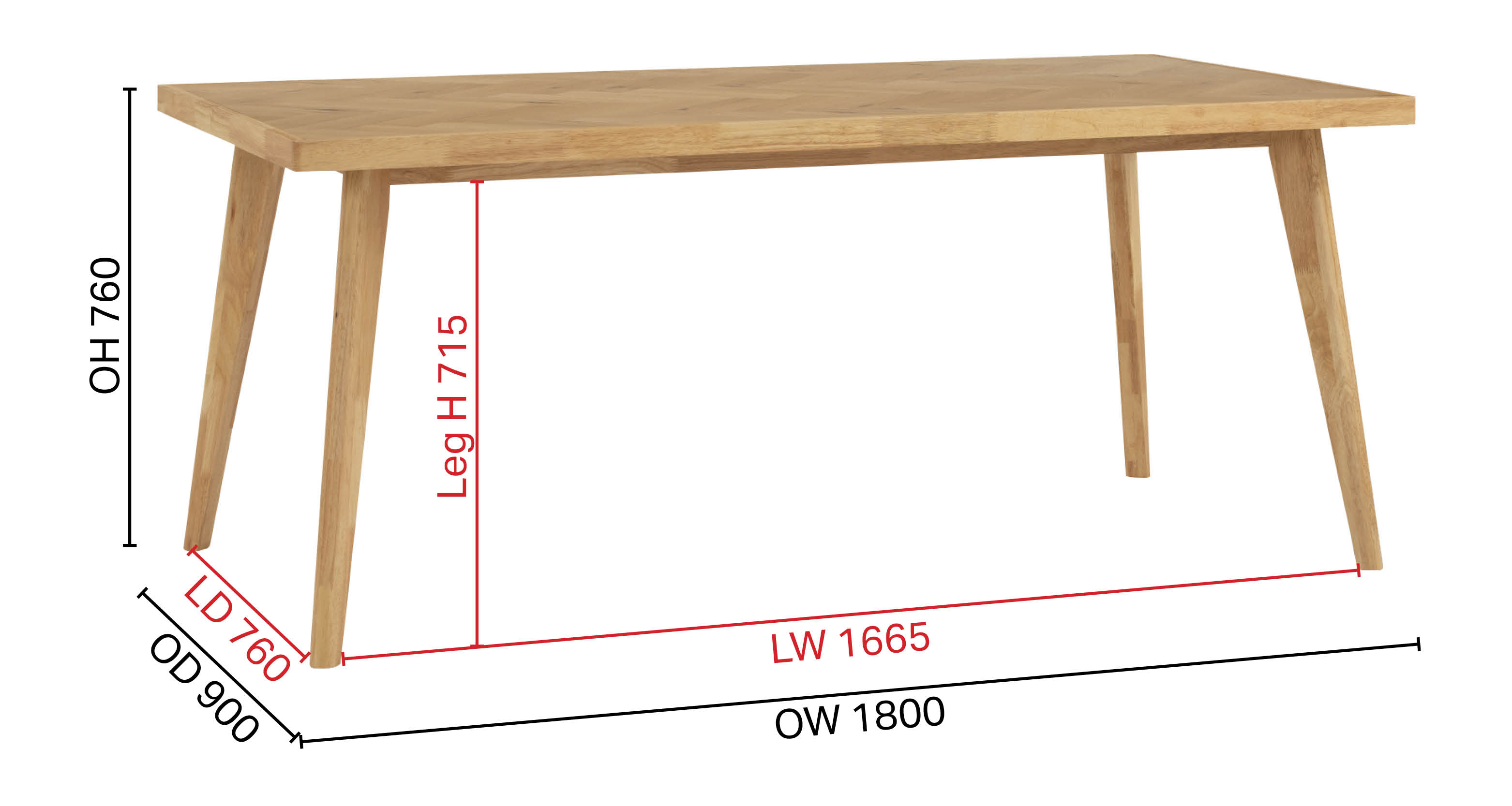 Carson Dining Table – W1800