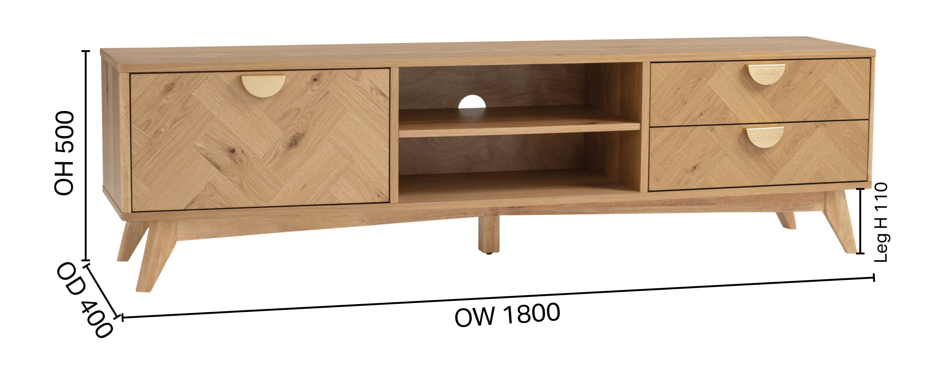 Carson TV Console - W1800