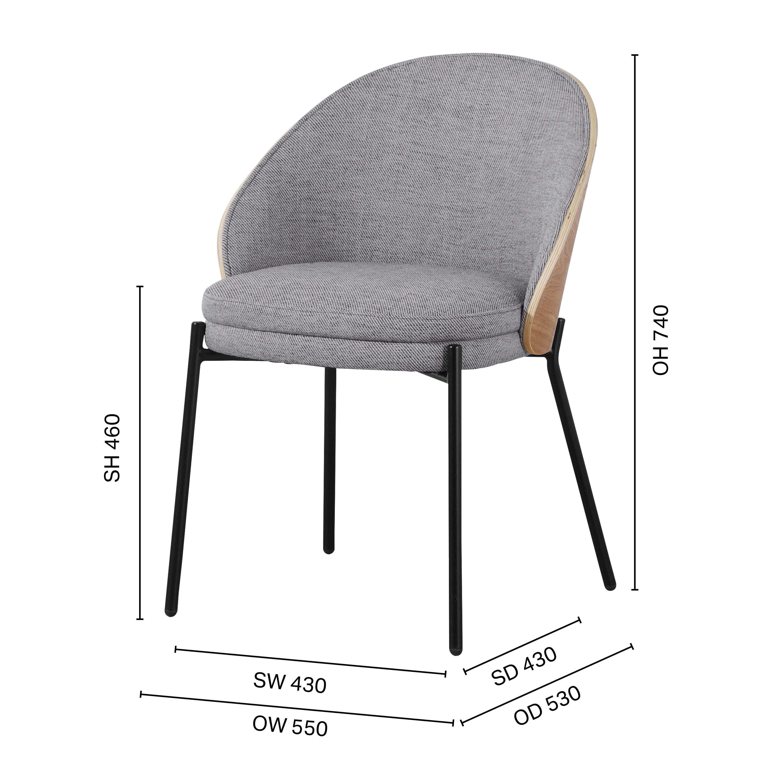 Dawn Side Chair - Fabric