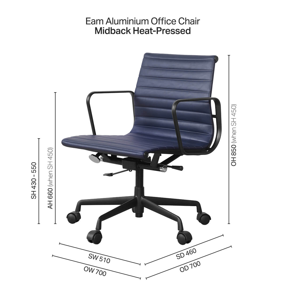 Eam Heat Pressed Midback Office Chair