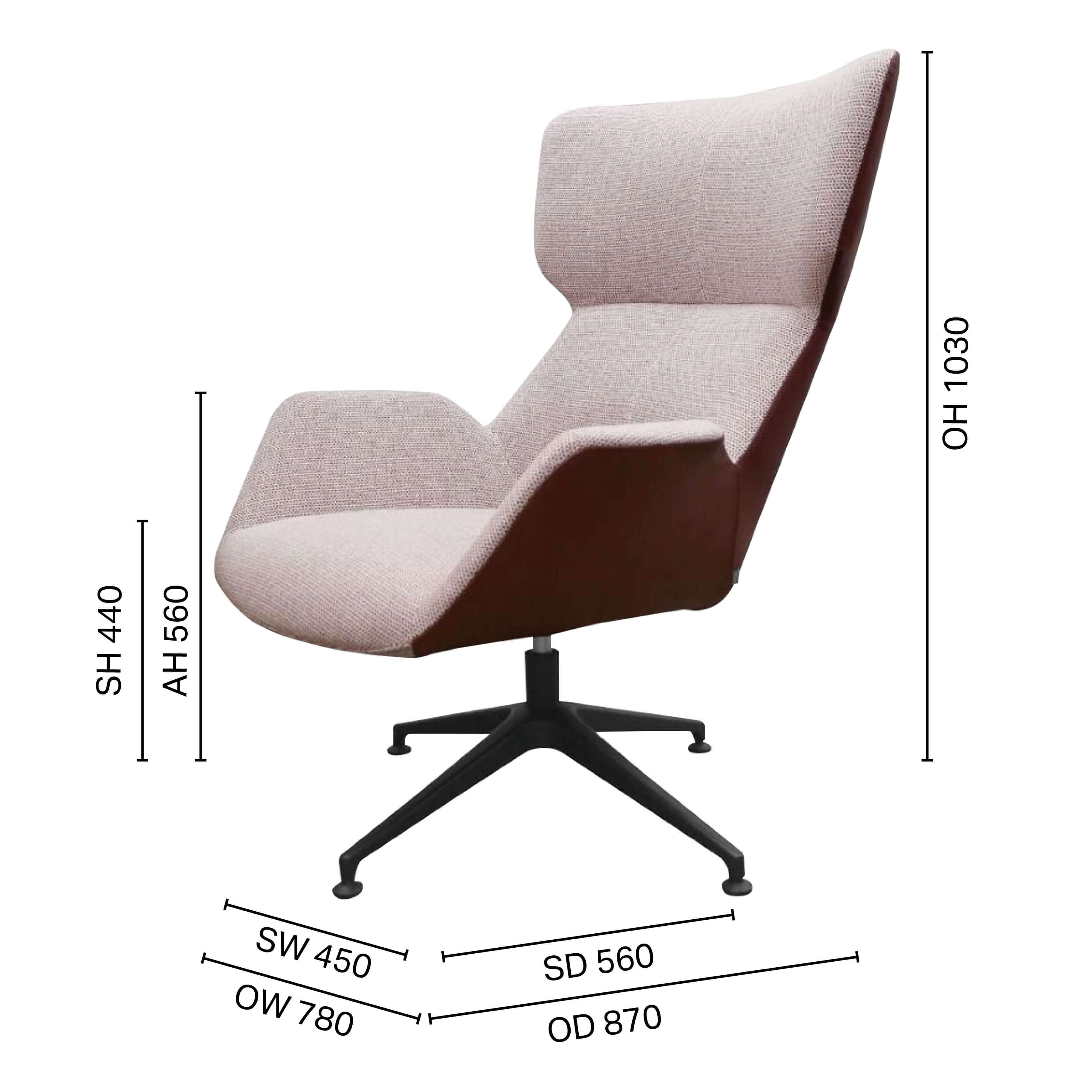 Gianni 4-Prong Lounger