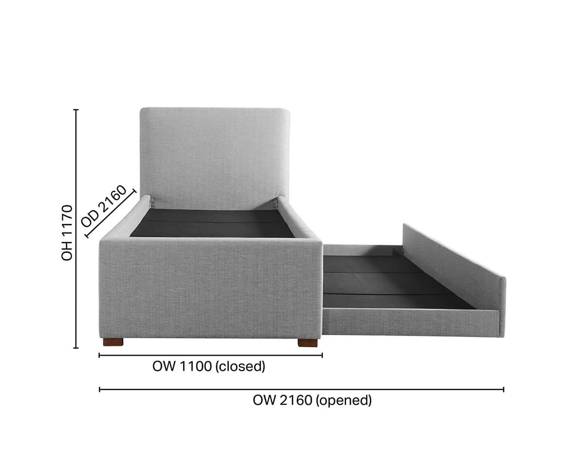 Jake Trundle Bed Frame