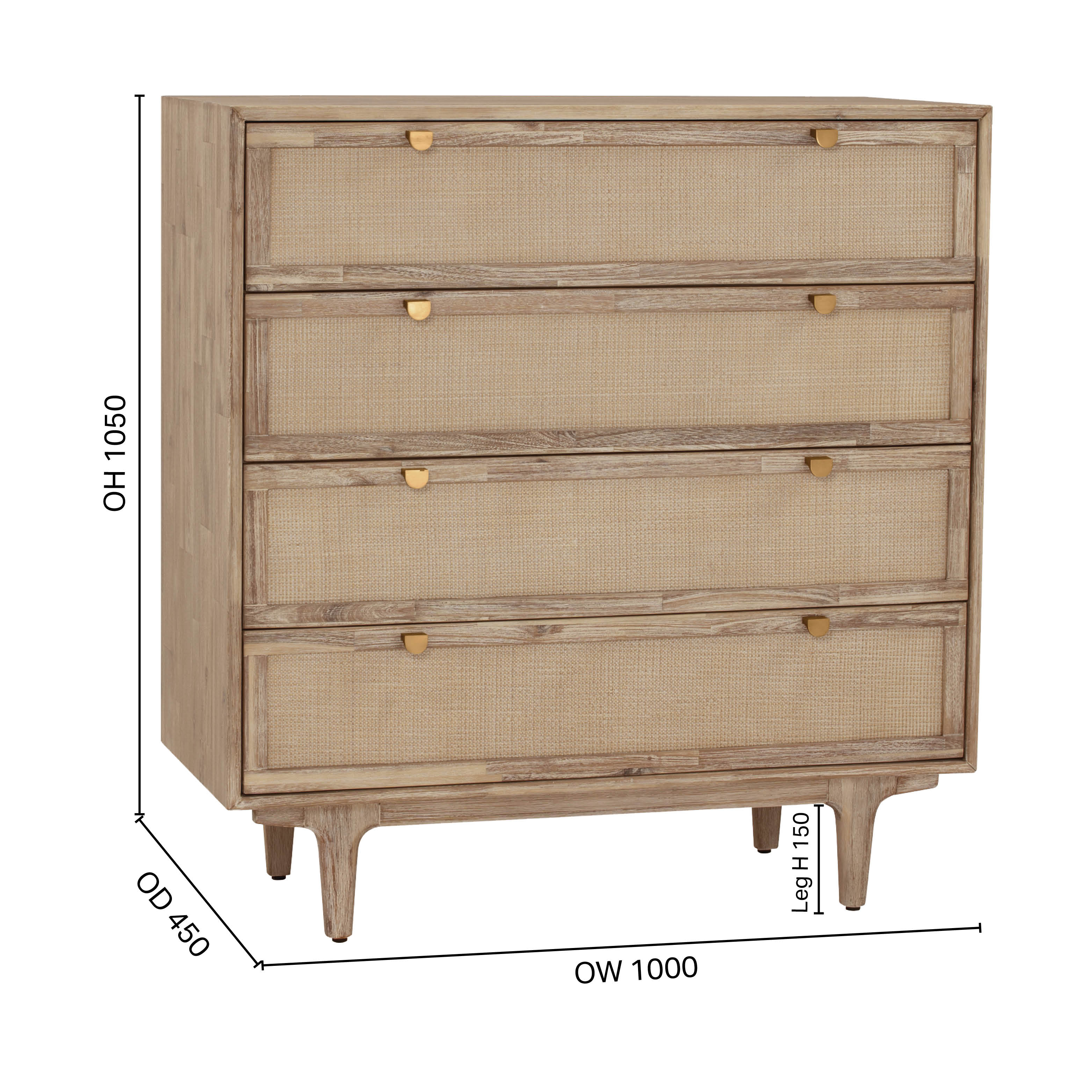 Jordan Chest of Drawers - W1000