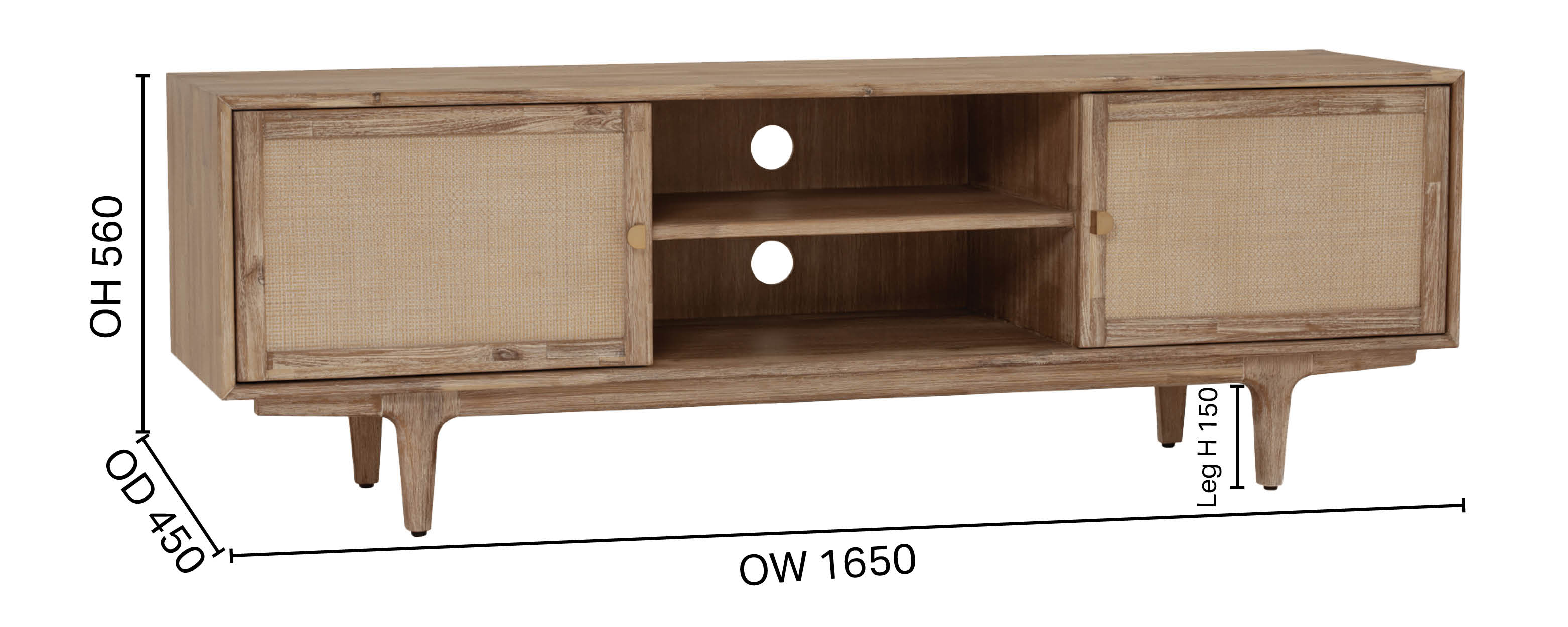 Jordan TV Console - W1650