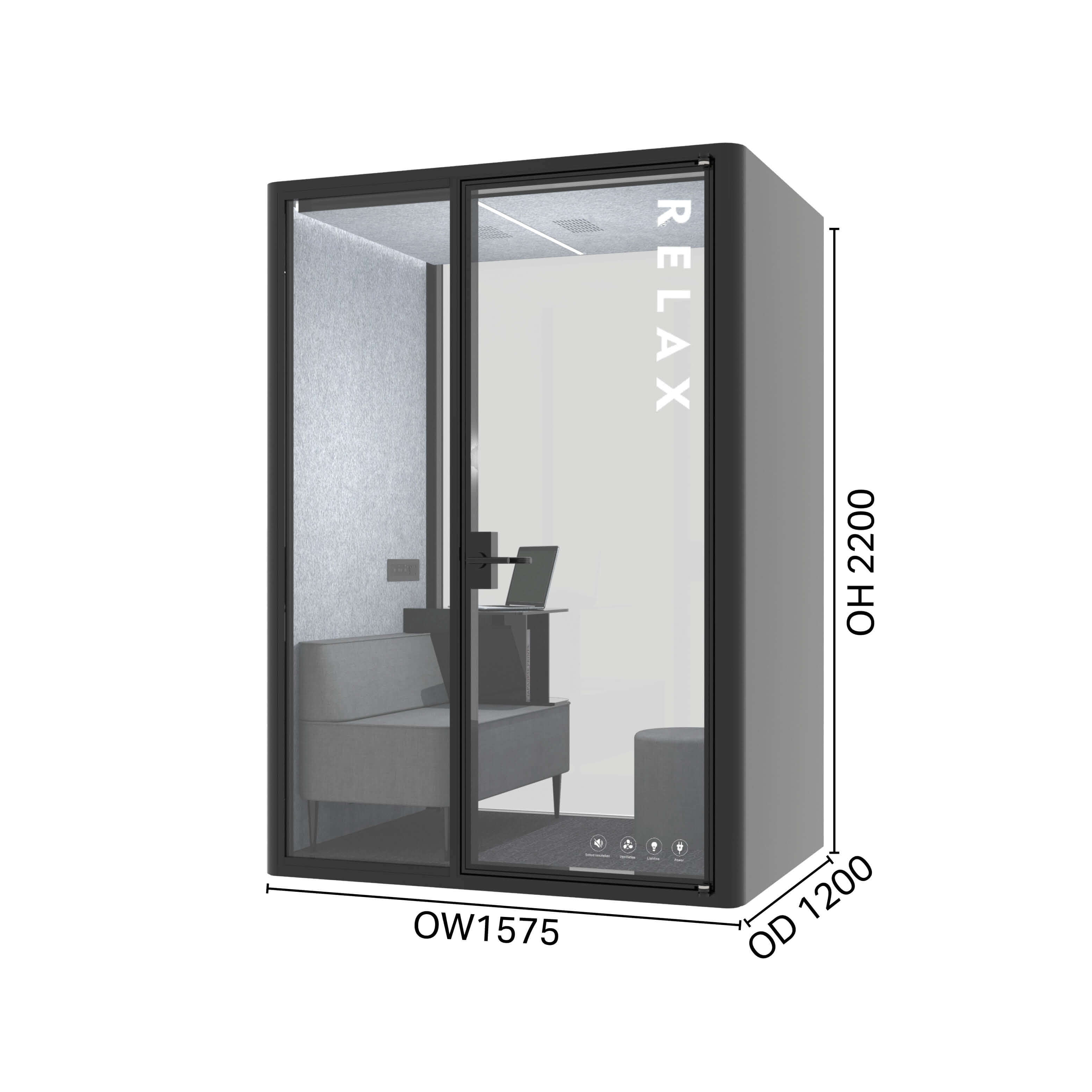 Lull Privacy Pod - Relax/Chat/Live