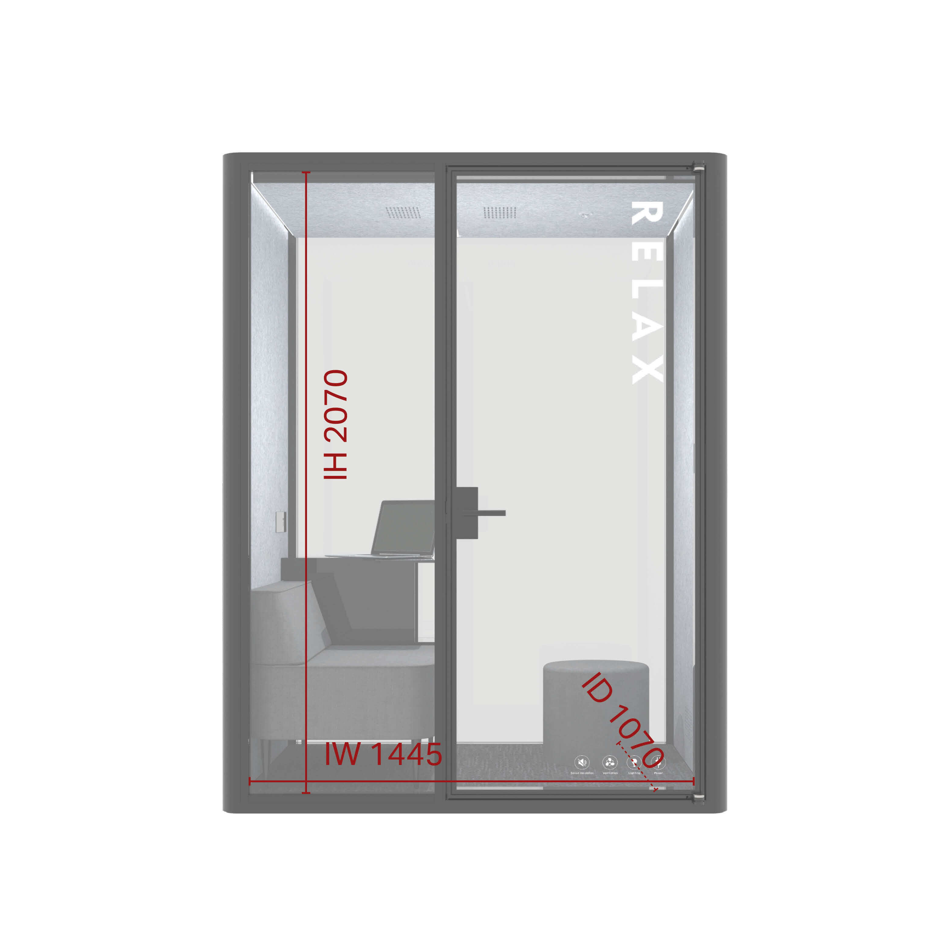 Lull Privacy Pod - Relax/Chat/Live