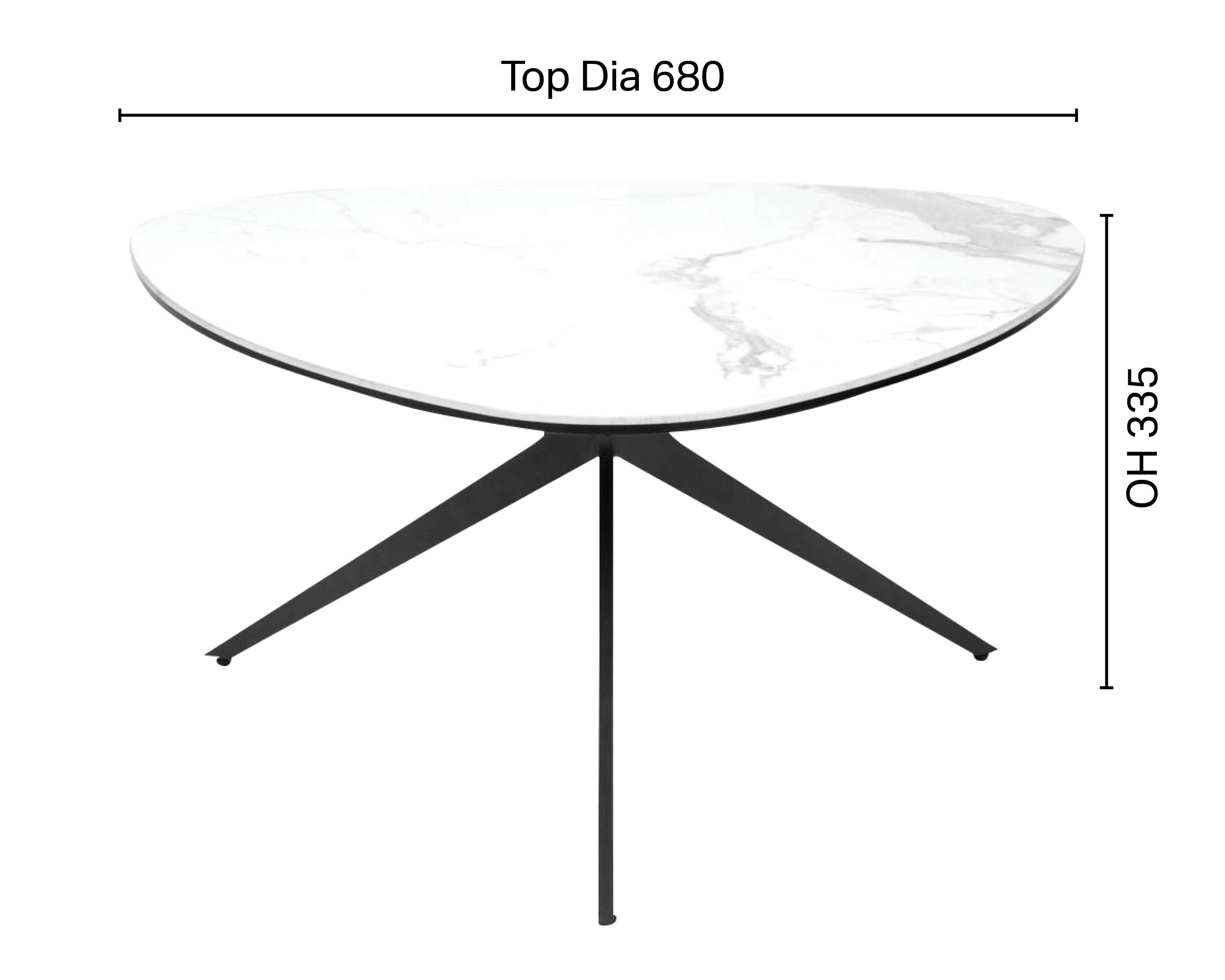Molten Coffee Table – Faux Marble (Ceramic)