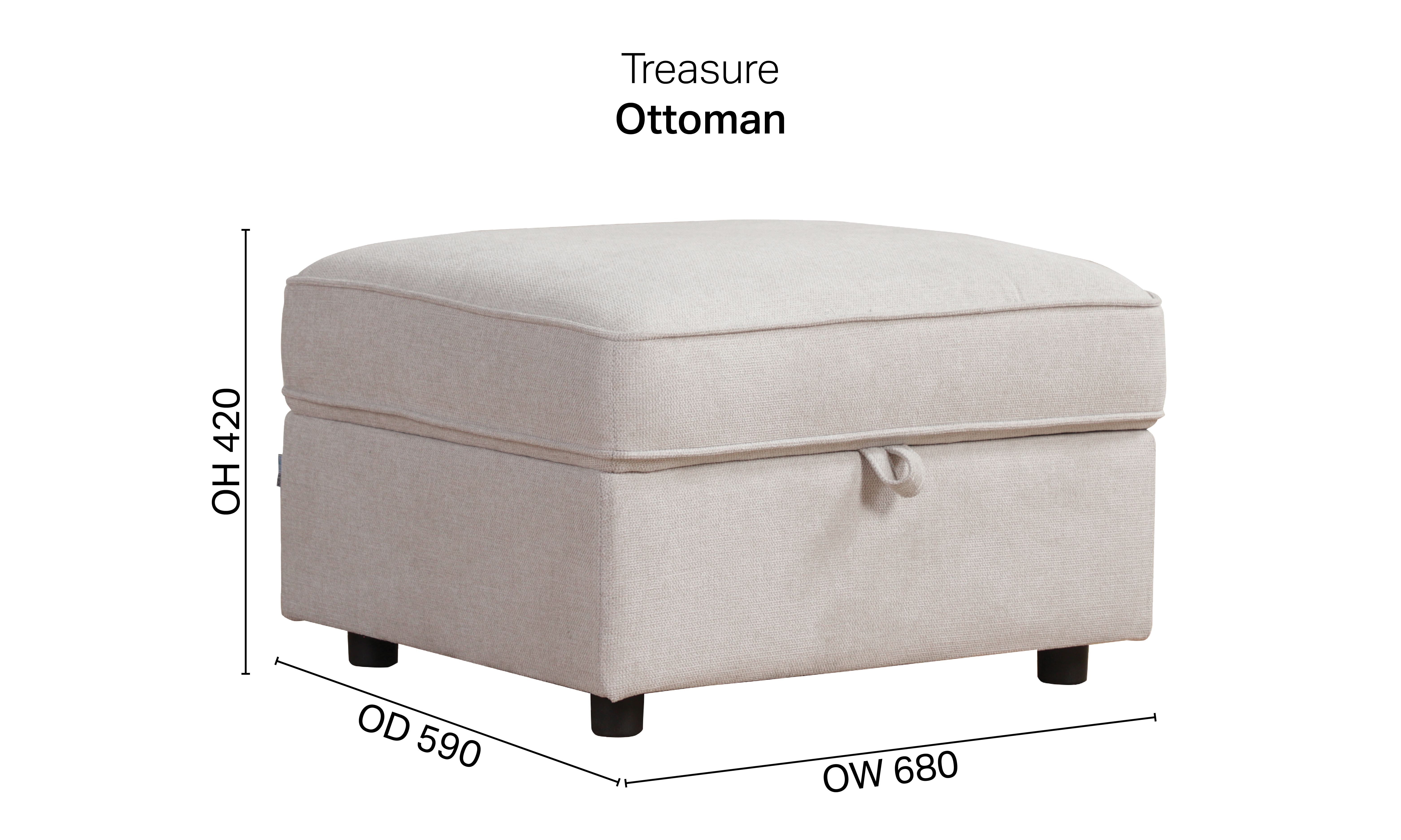 Treasure Ottoman (Storage)