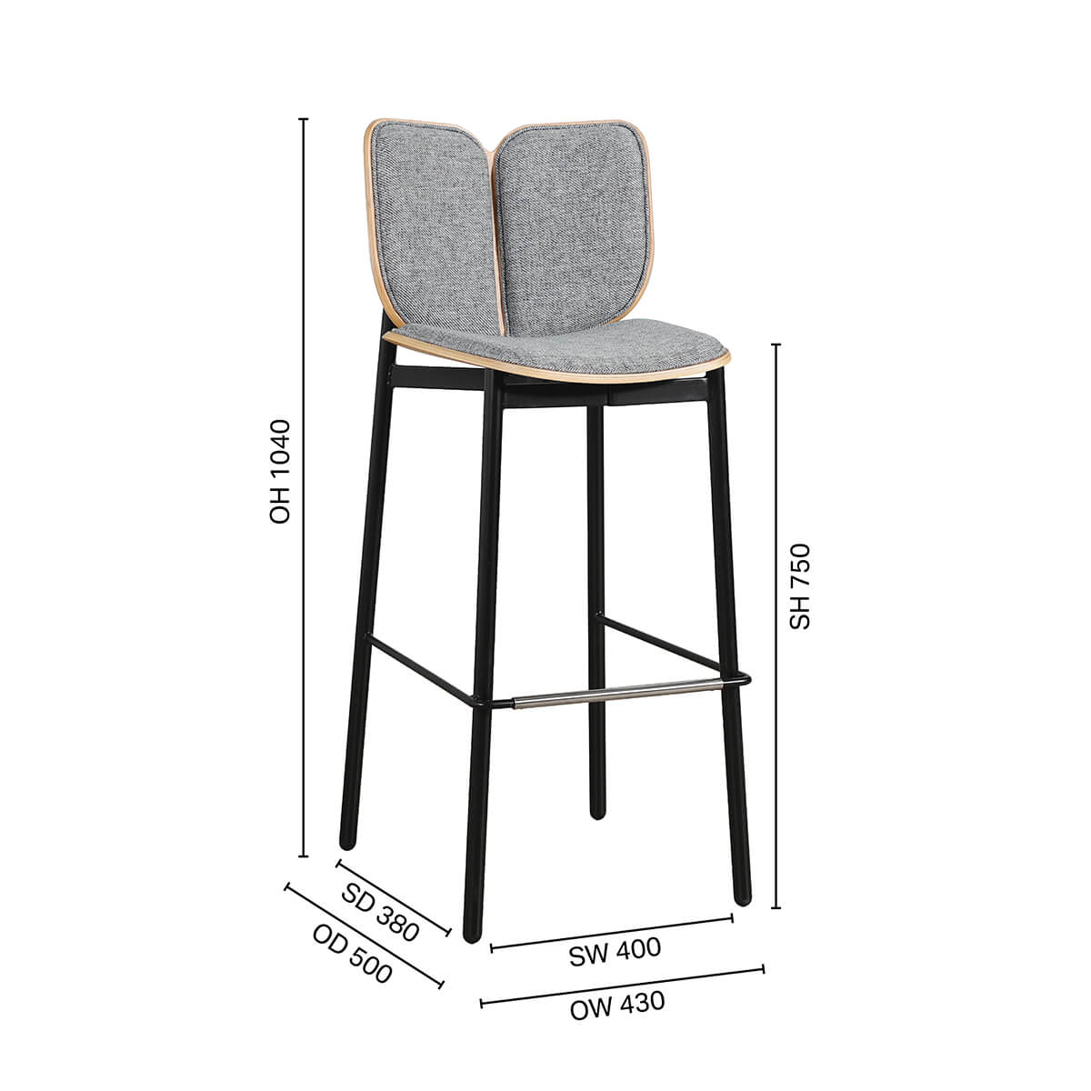 Vlinder Barchair - SH750