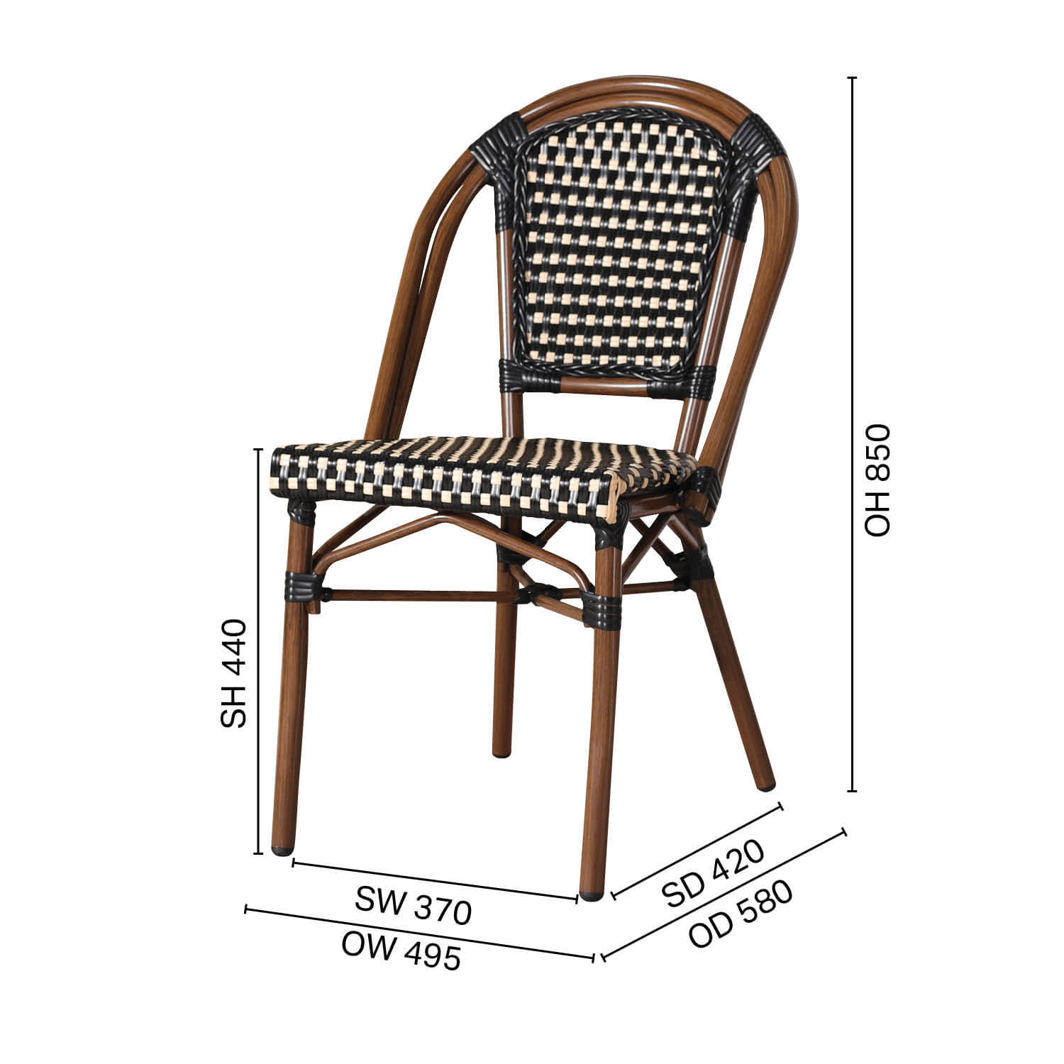 Kora Outdoor Sidechair