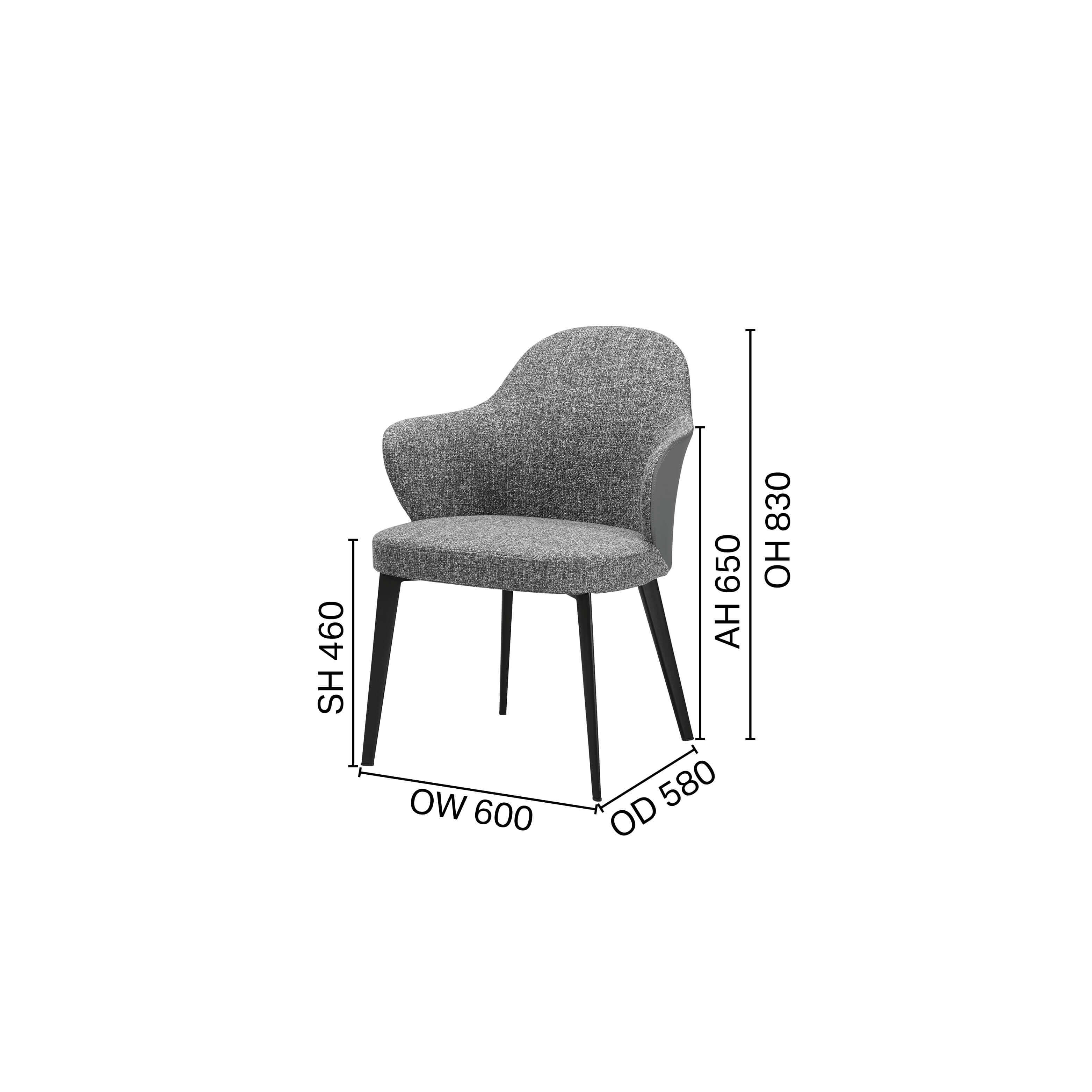 Aria Arm chair - 4 Legged