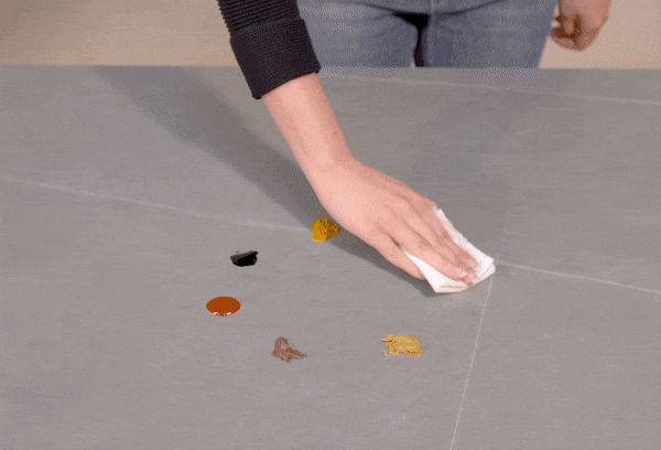 Unique Selling Point 1 - Stain Resistant Gif - Comfort Furniture