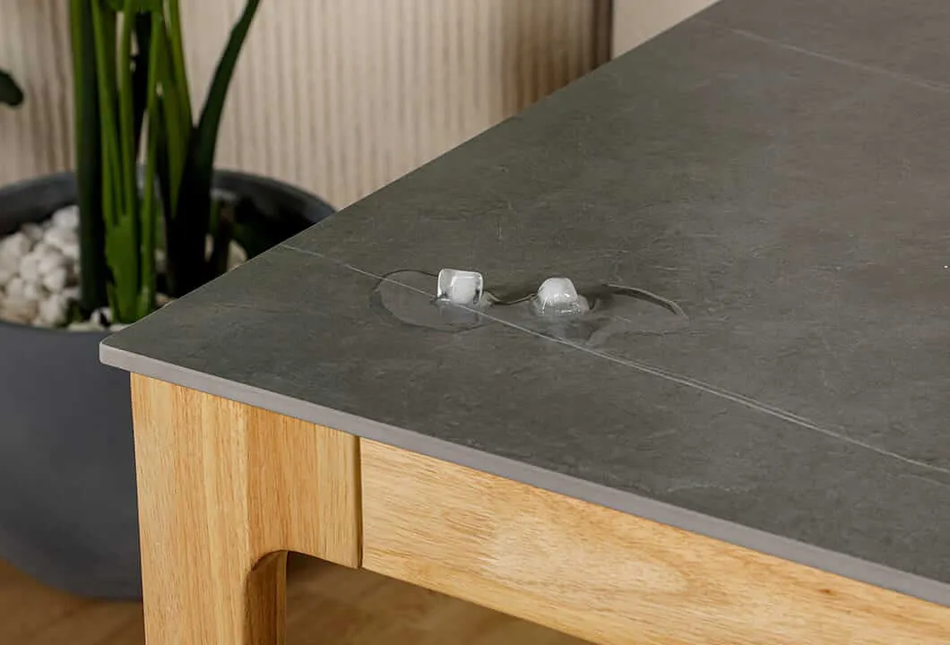 Sintered Stone Dining Table - Unique Selling Point 6 - Waterproof Feature Example - Comfort Furniture
